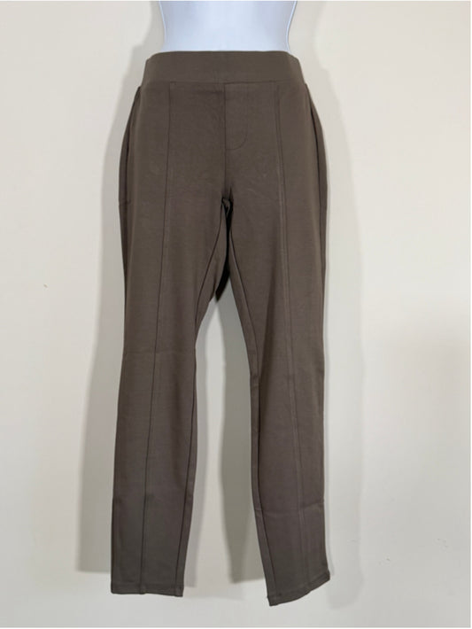 Style & Co Size Small Taupe Brown Seam Front Ponte Skinny Pants NWT