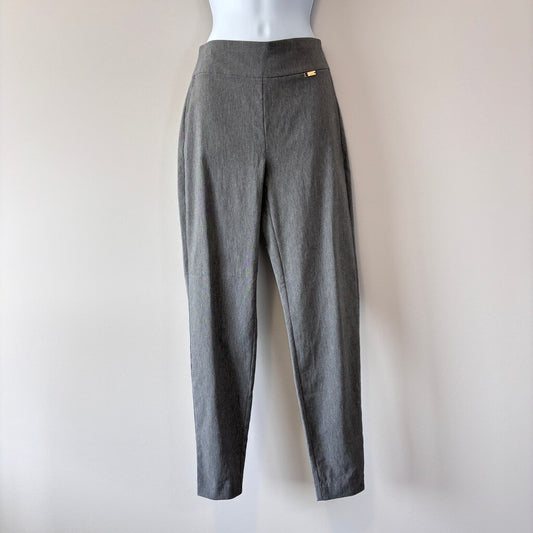INC International Concepts 4 Grey Tummy-Control High-Rise Skinny Dress Pants NWT
