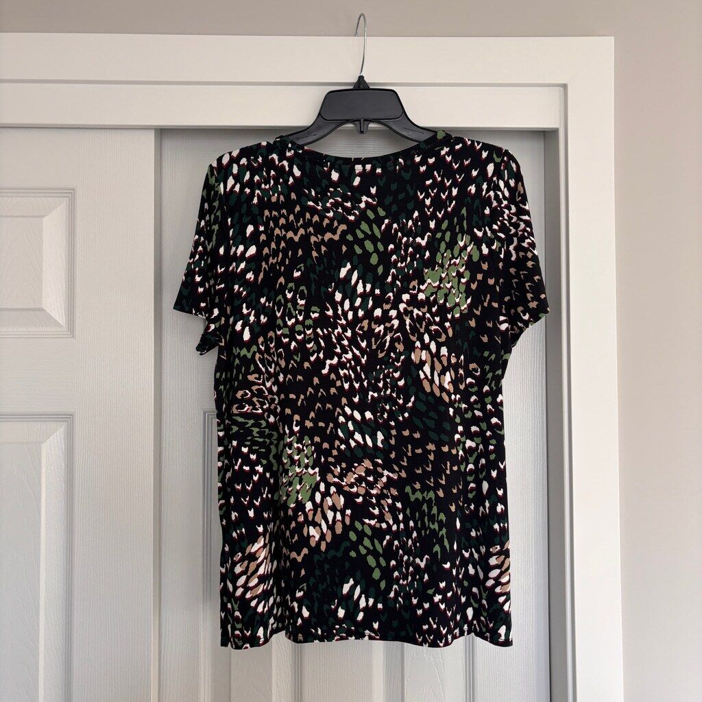 Alfani Women's Small Abstract Printed Short-Sleeve Crewneck T-Shirt NWT