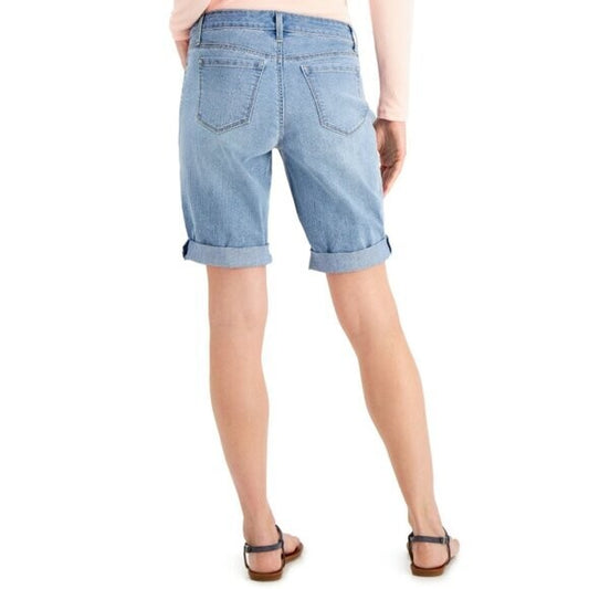 Style & Co. Women's Casual Cuffed Denim Bermuda Shorts NWT