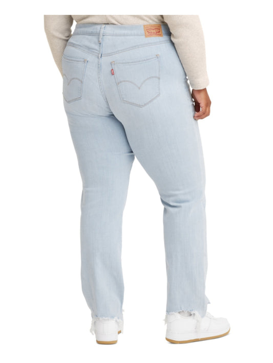 Levi's Plus Size 24W 724 High-Rise Straight Leg Light Wash Jeans NWT