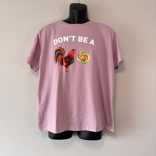 SHEIN Size XXL Pink Graphic Short Sleeve T-Shirt Funny Tee Casual Top NIB