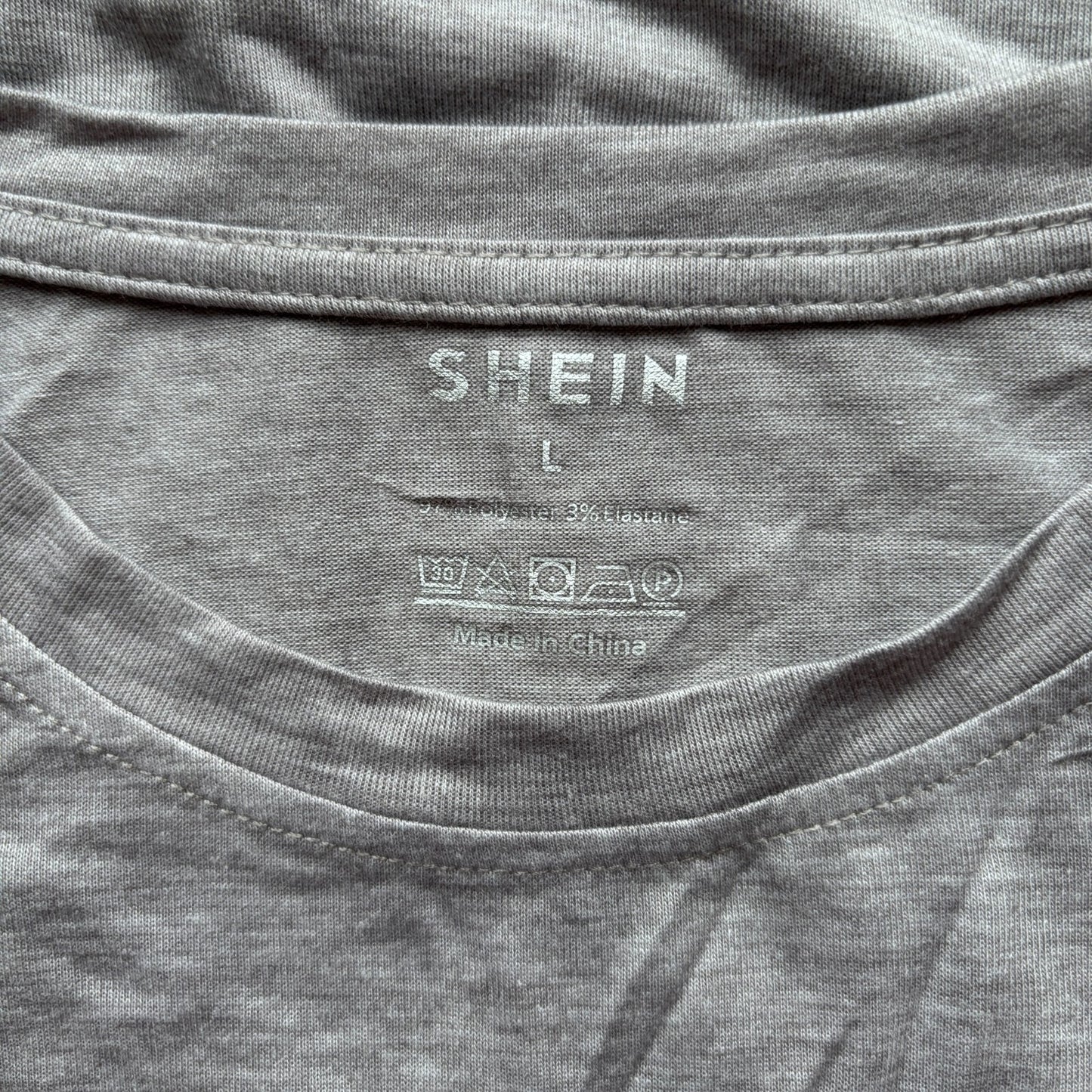 SHEIN Women's Cute Cow Print Grey and Black Tee Graphic Casual Top NIB