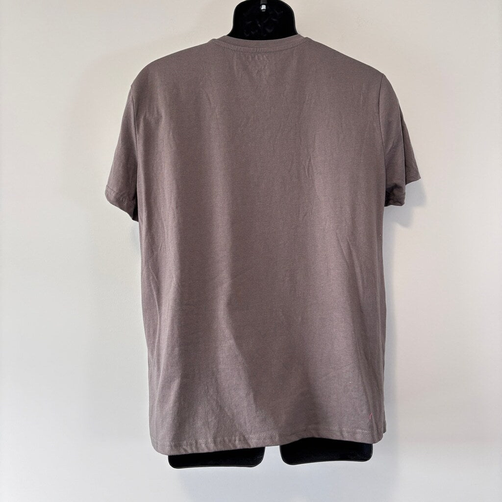 SHEIN Men's Medium Grey Funny Tee Chicken Graphic T-Shirt Humor NIB