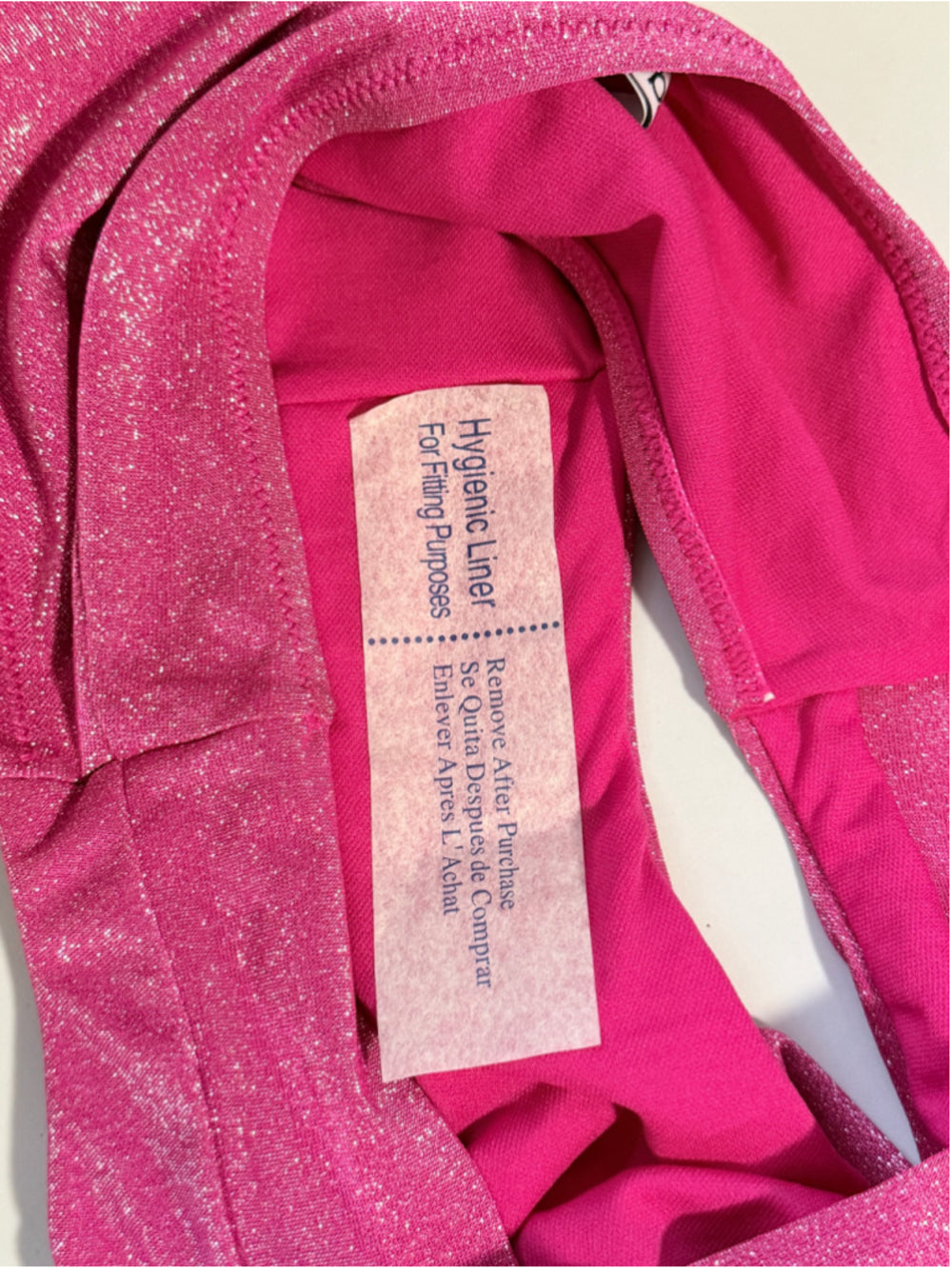 Bar III Size Small Pink Shimmer Pink High-Leg Bikini Bottoms NWT
