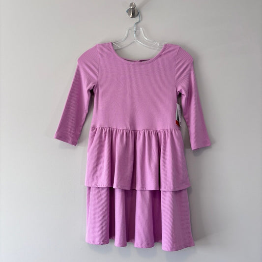 Epic Threads Big Girls Size Medium Purple Ribbed-Knit Tiered Ruffled Dress NWT