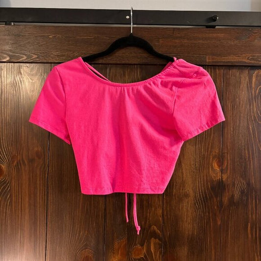 Ambiance Women's Size Small Pink Crop Top NWT