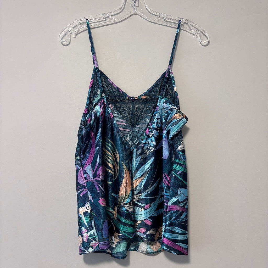 Linea Donatella Women's Turquoise 2-Pc. Cropped Satin Pajamas Set NWT