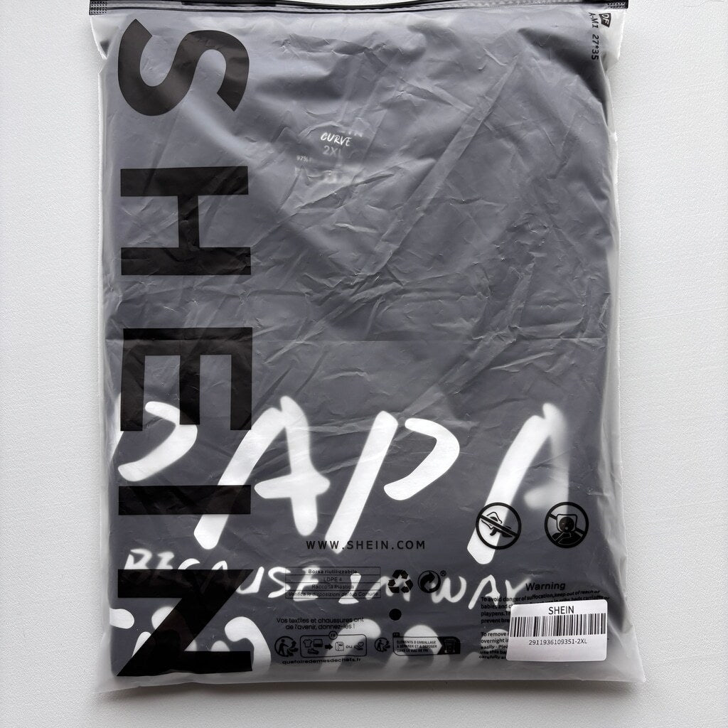 SHEIN Men’s 2XL Black "Papa / Grandpa" Graphic Casual Short Sleeve T-Shirt NIB