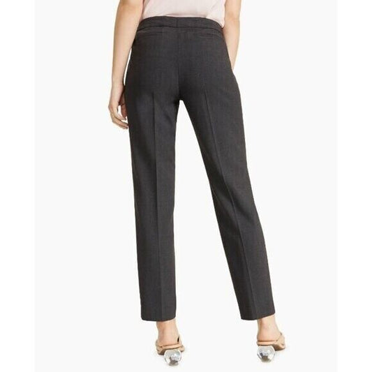 Bar III Women's Straight-Leg Charcoal Grey Pleated Dress Pants NWT