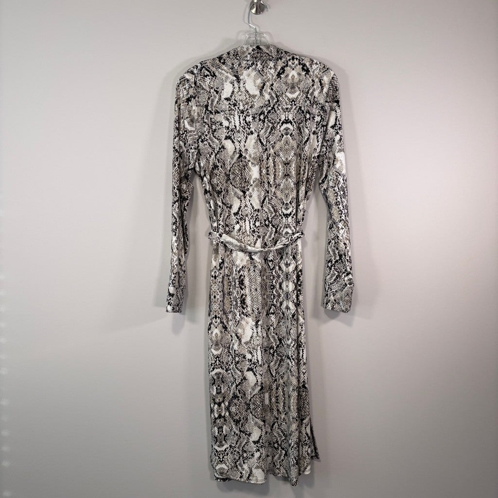 INC International Concepts Women's Snakeskin Printed Shirtdress NWT