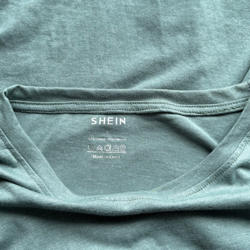 SHEIN Men's Size Large Green California Graphic Short Sleeve Casual T-Shirt NIB