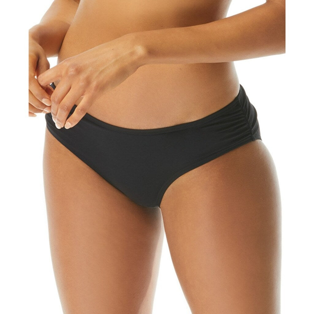 Coco Reef Women's Black Ruched Hipster Bikini Bottoms NWT
