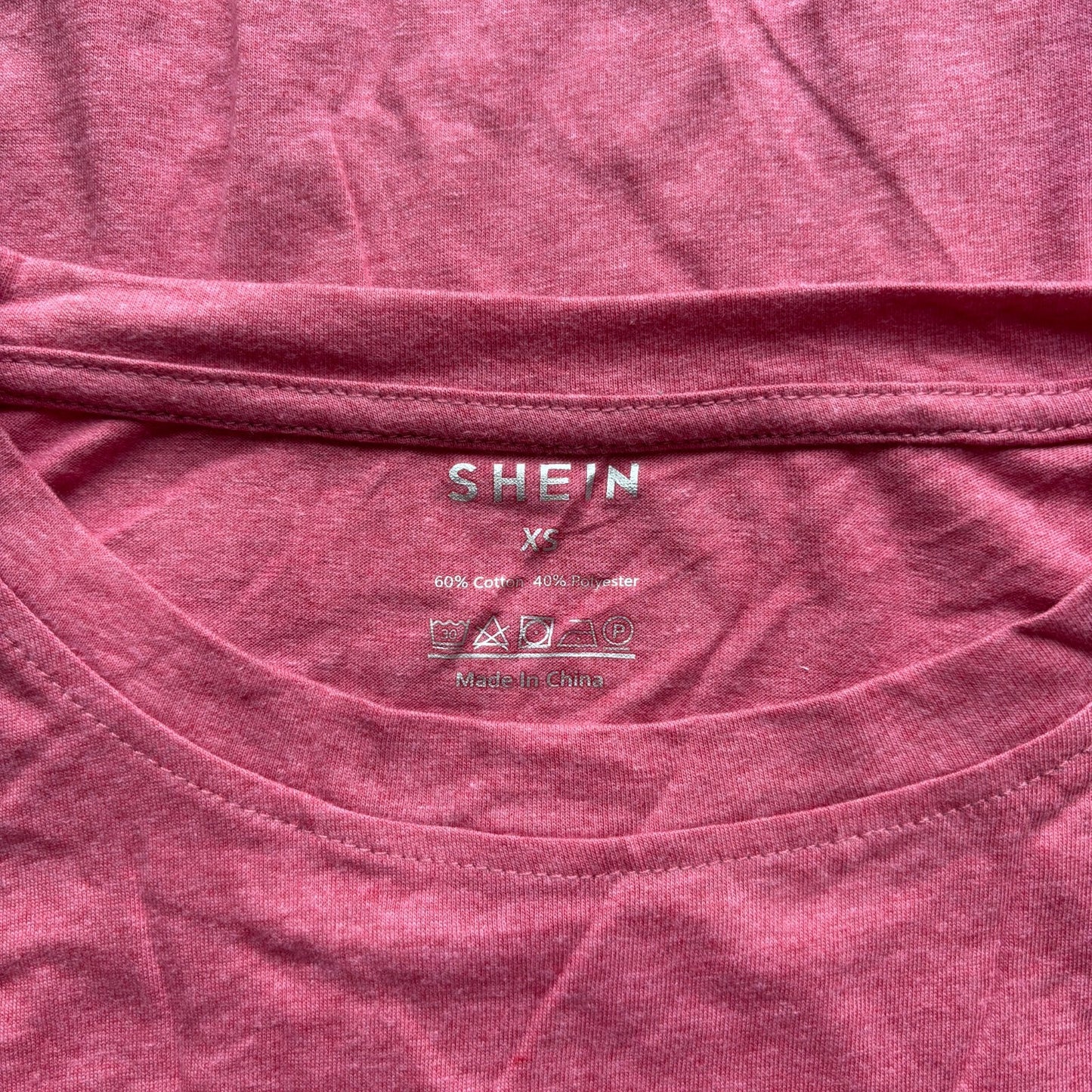 SHEIN Men's Red / Pink California Graphic Tee Short Sleeve Round Neck Shirt NIB