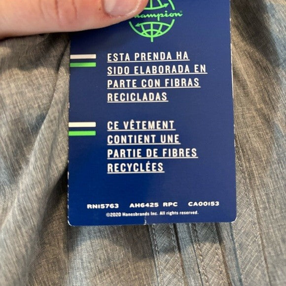 Champion Women's Size XL Lightweight Grey Varsity Mid-Rise Shorts NWT