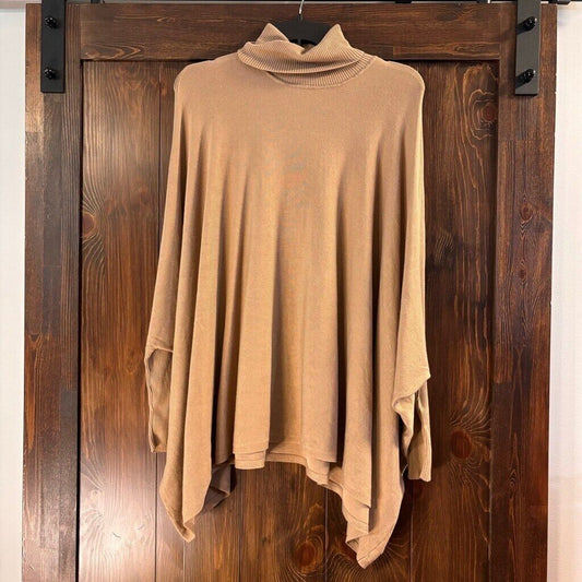 Alfani Beige Turtleneck Poncho Long Sleeved Sweater NWT