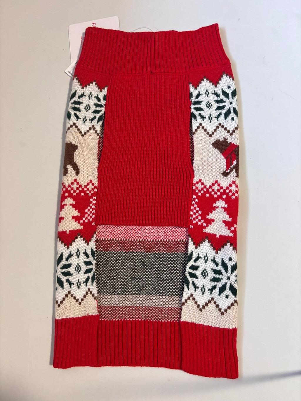 Charter Club Holiday Lane Holiday Bear & Snowflake Dog Sweater Size Medium NWT
