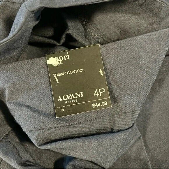 Alfani Petite Navy Blue Stretchy Capri Pull-On with Tummy-Control NWT