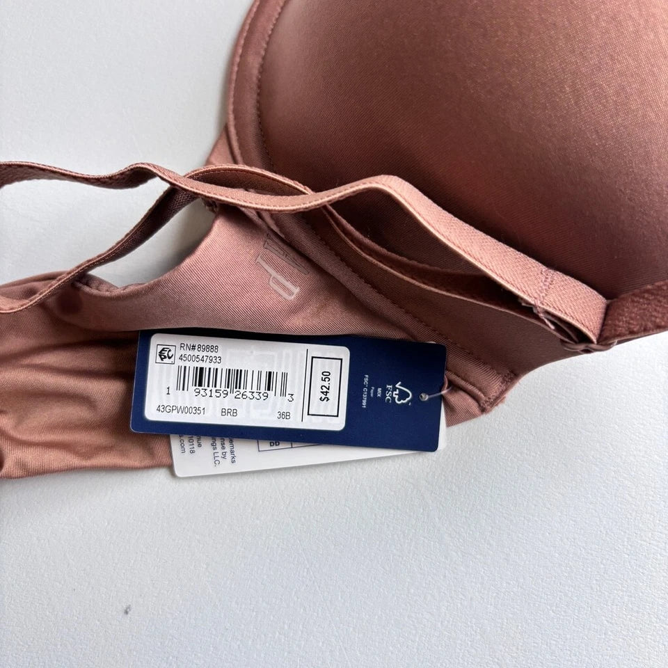 GAP GapBody Women's Bronze Everyday Essentials T-Shirt Bra NWT