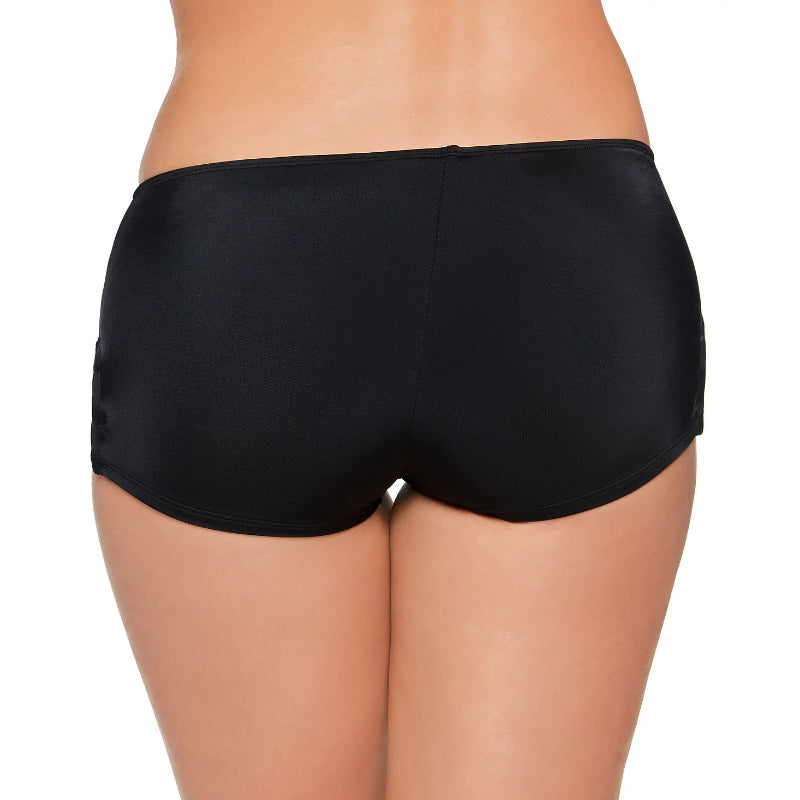 Salt + Cove Size Extra Large Black Strappy-Side Swim Boyshorts NWT