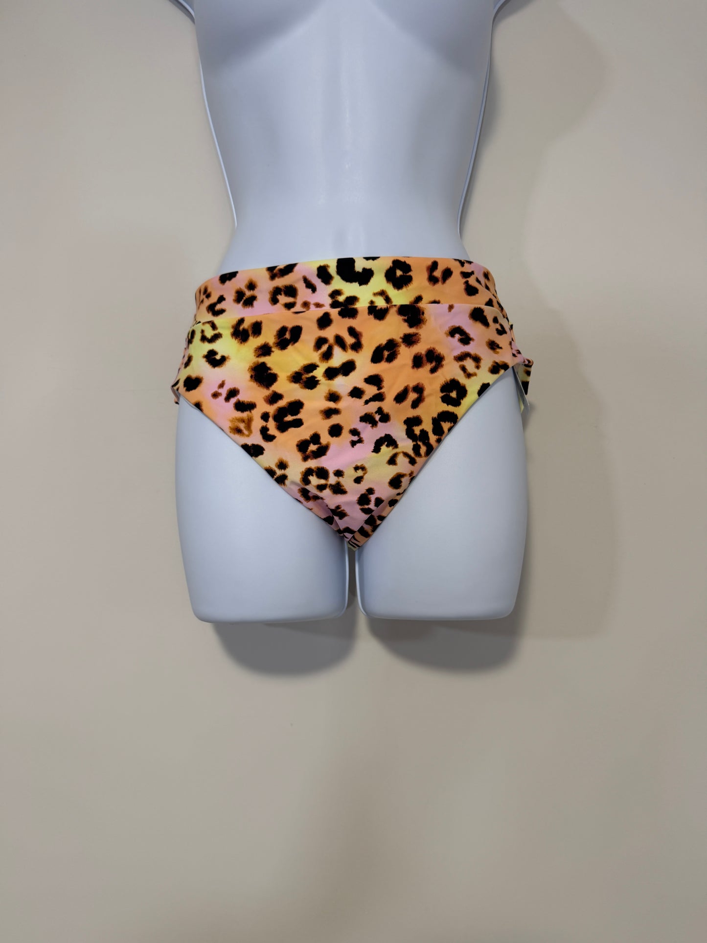 Bar III Multicolor Animal Print High Waist Bikini Bottoms NWT