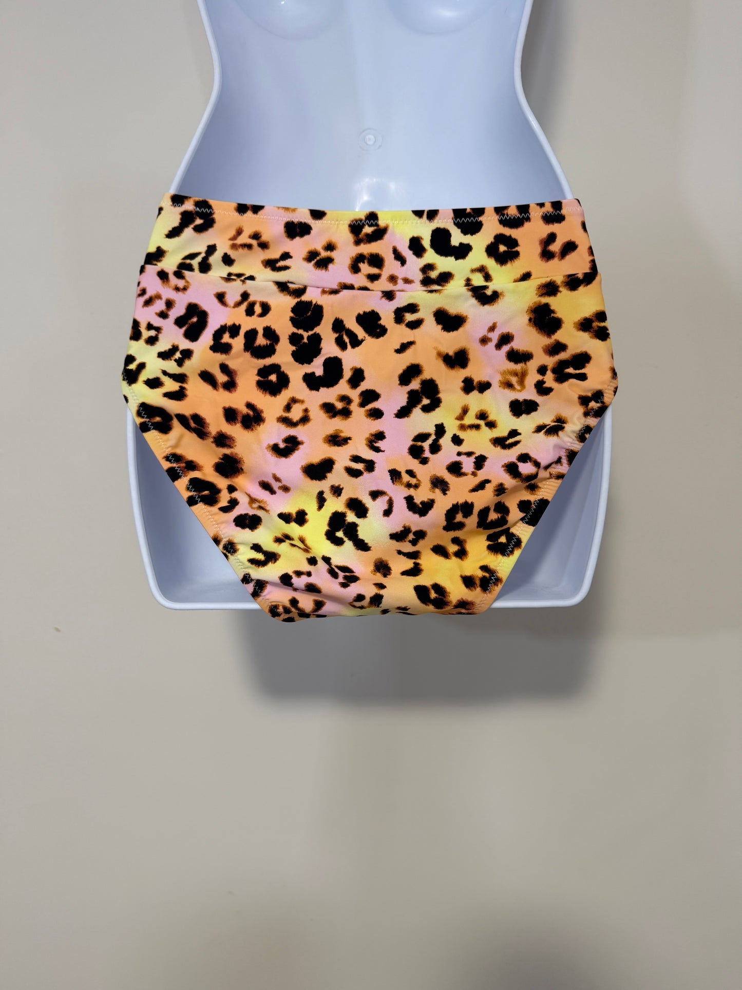 Bar III Multicolor Animal Print High Waist Bikini Bottoms NWT