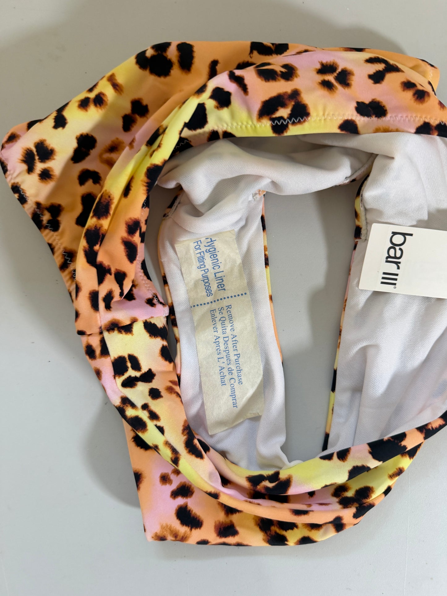 Bar III Multicolor Animal Print High Waist Bikini Bottoms NWT