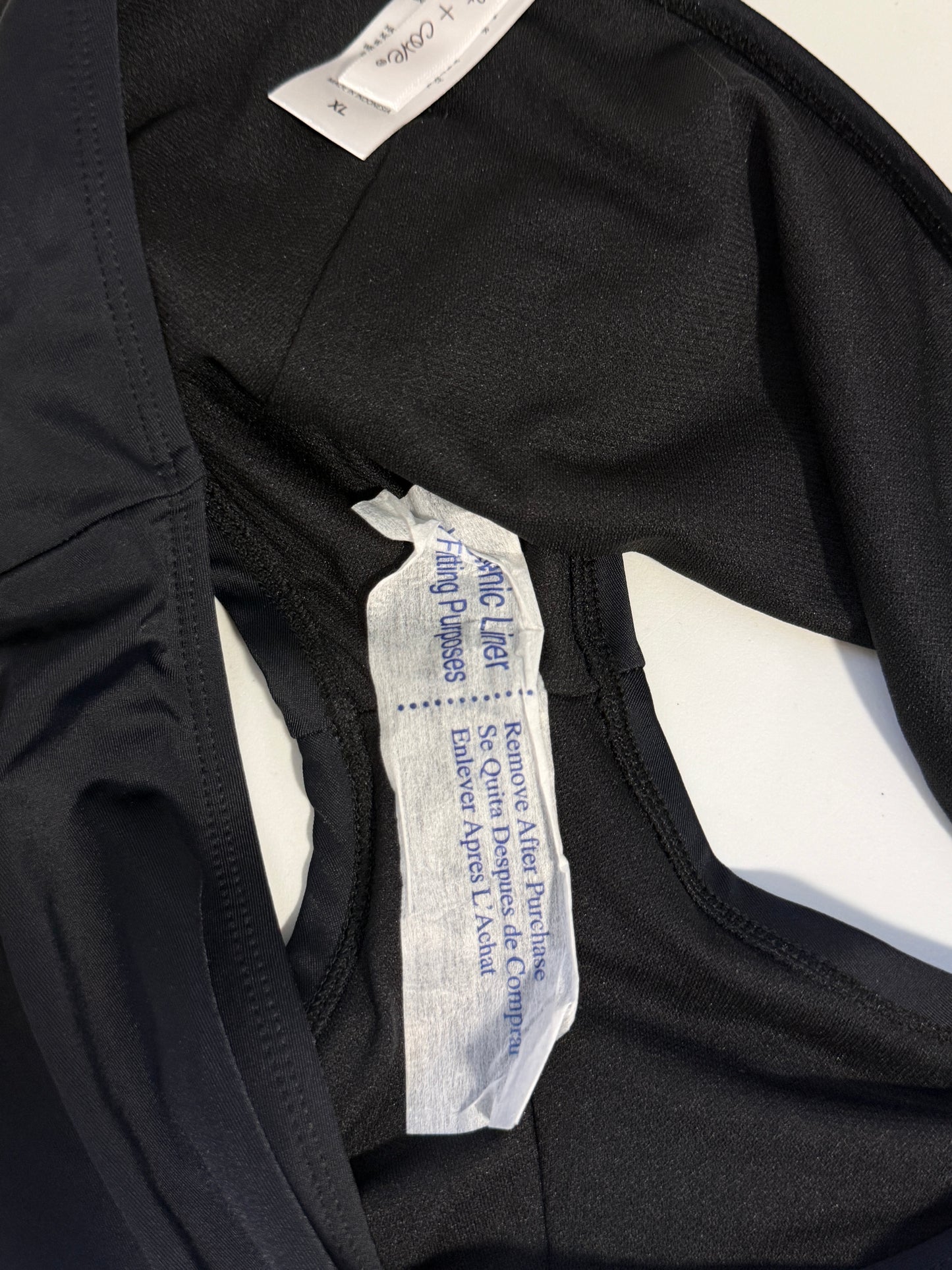 Salt + Cove Size Extra Large Black Strappy-Side Swim Boyshorts NWT