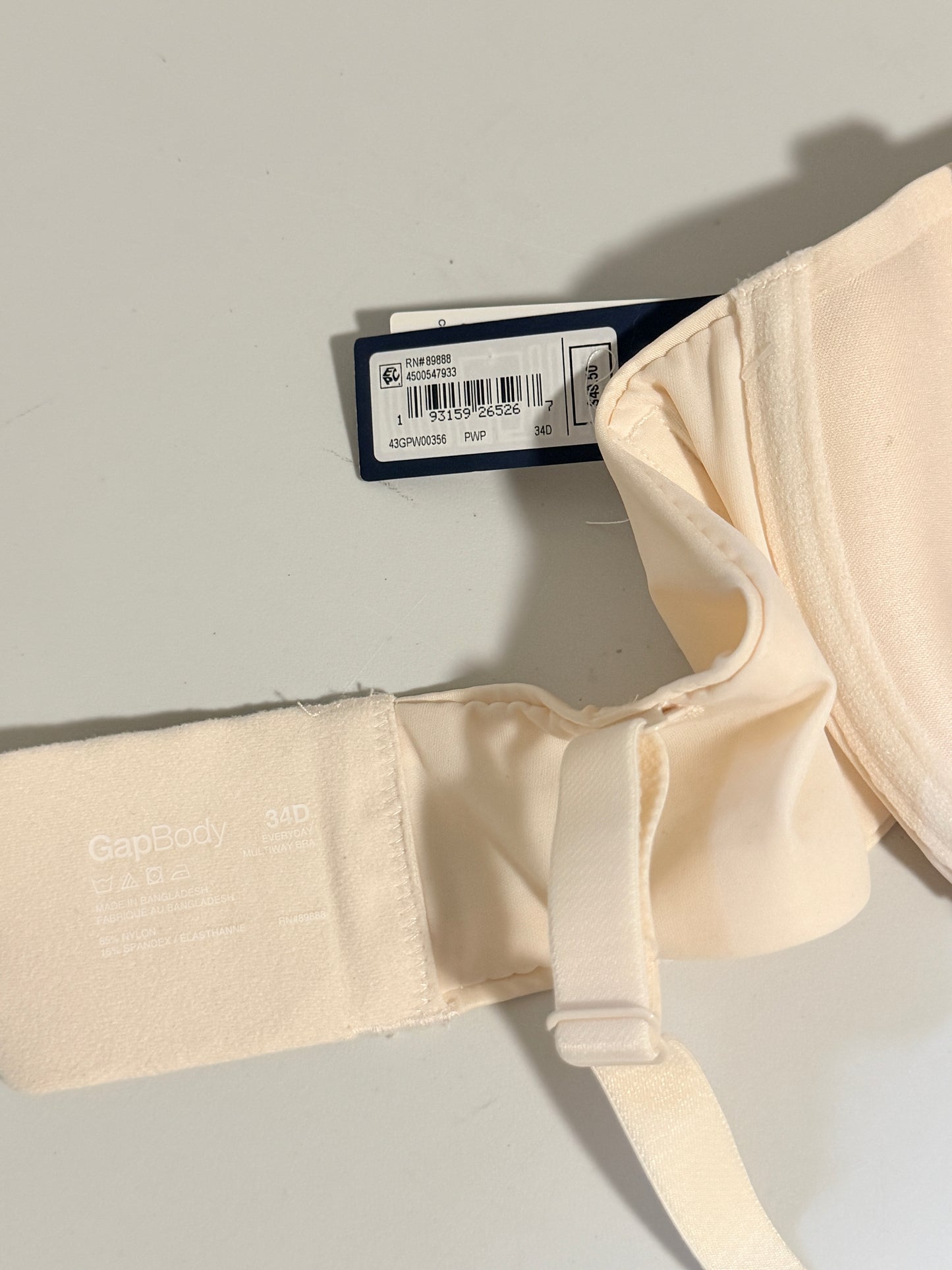 GAP GapBody Women's Light Pink Everyday Essentials Multi-Way Bra NWT