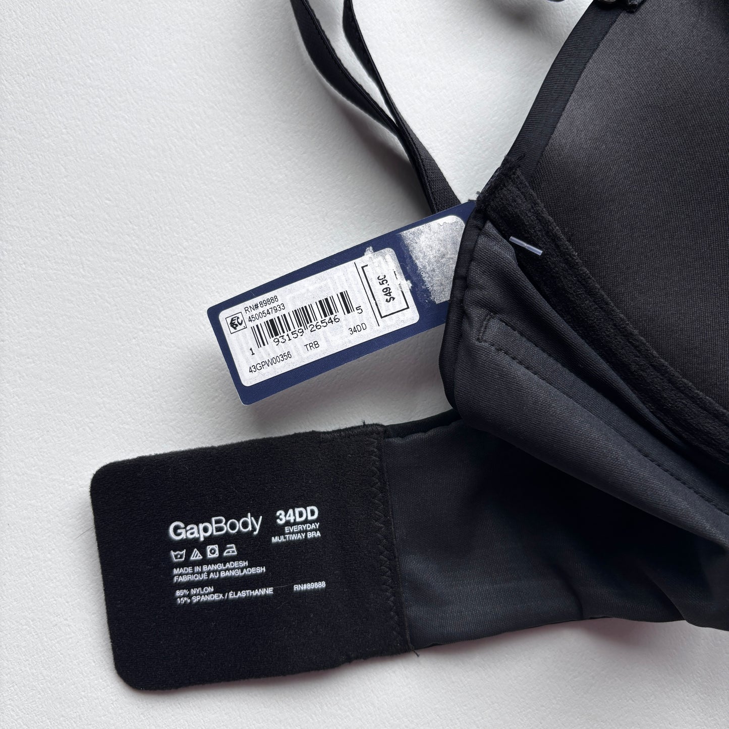 GAP GapBody Women's Black Everyday Essentials Multi-Way Bra NWT