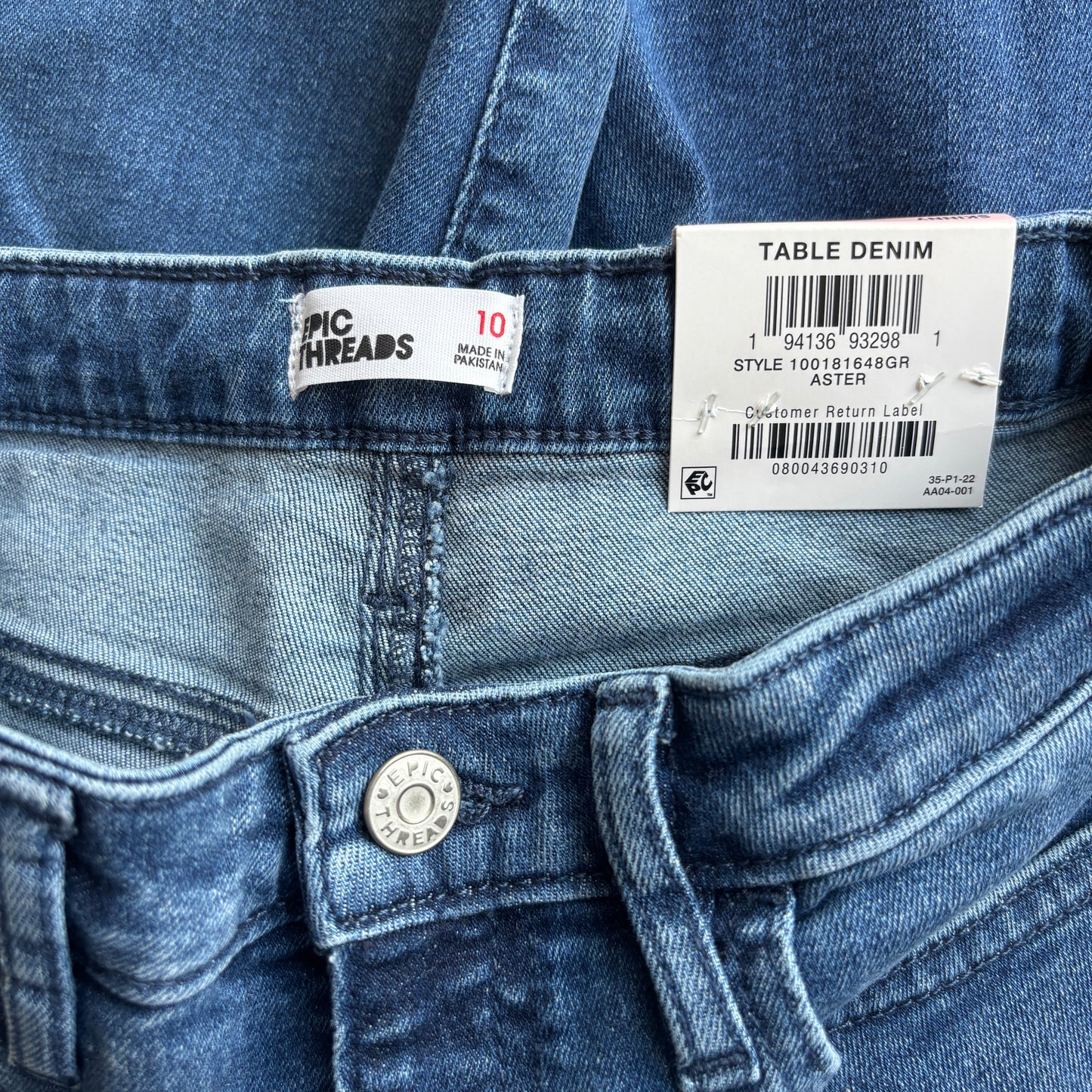 Epic Threads Big Girls Blue Aster Stretchy & Comfy Skinny Jeans NWT