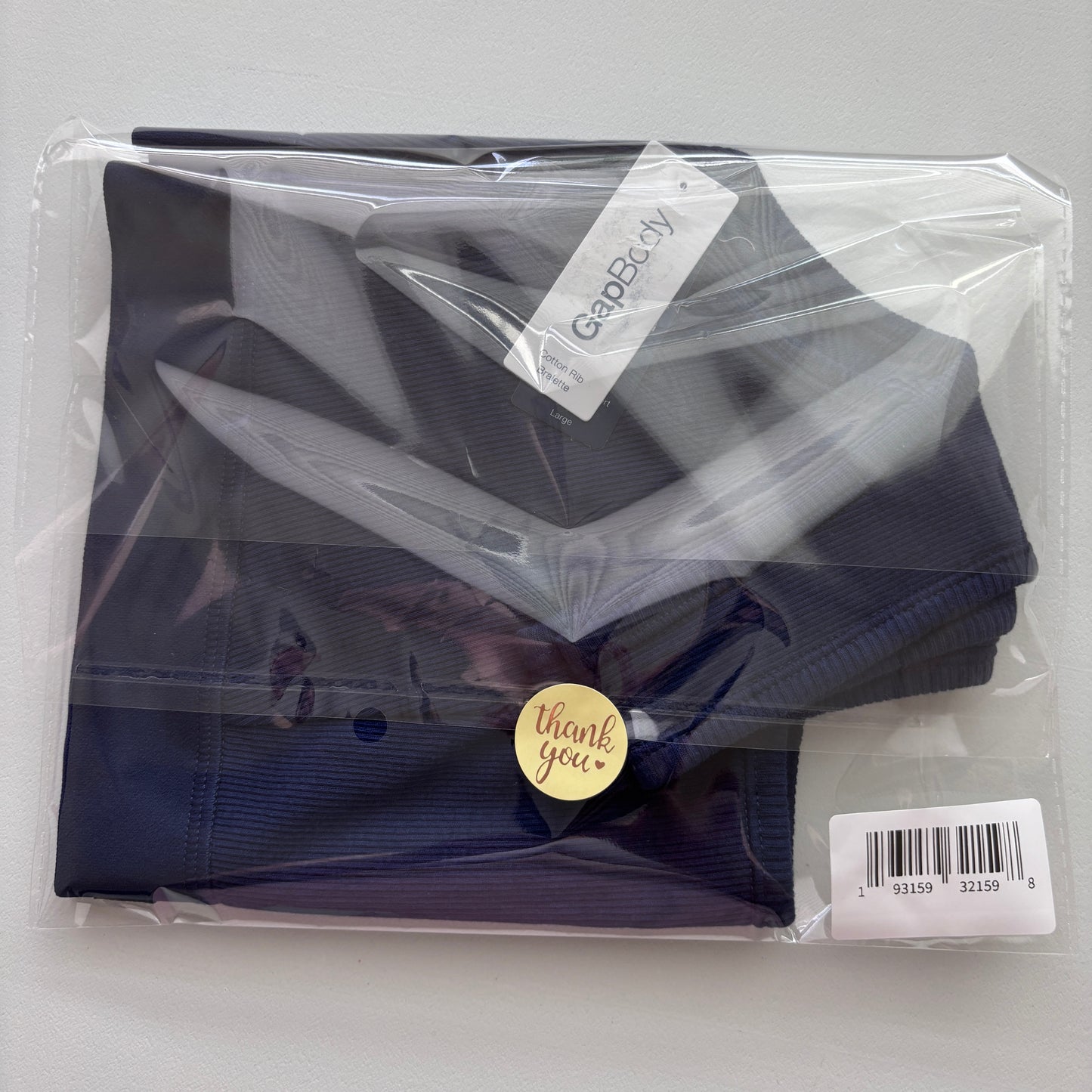 GAP GapBody Women's Extra Small Navy Logo Comfort Bralette / Sports Bra NWT