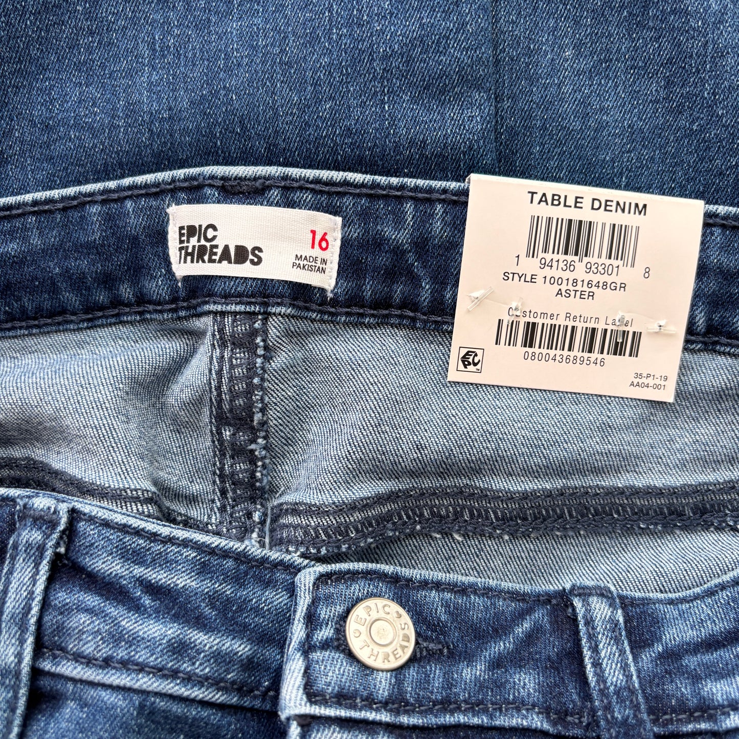 Epic Threads Big Girls Blue Aster Stretchy & Comfy Skinny Jeans NWT