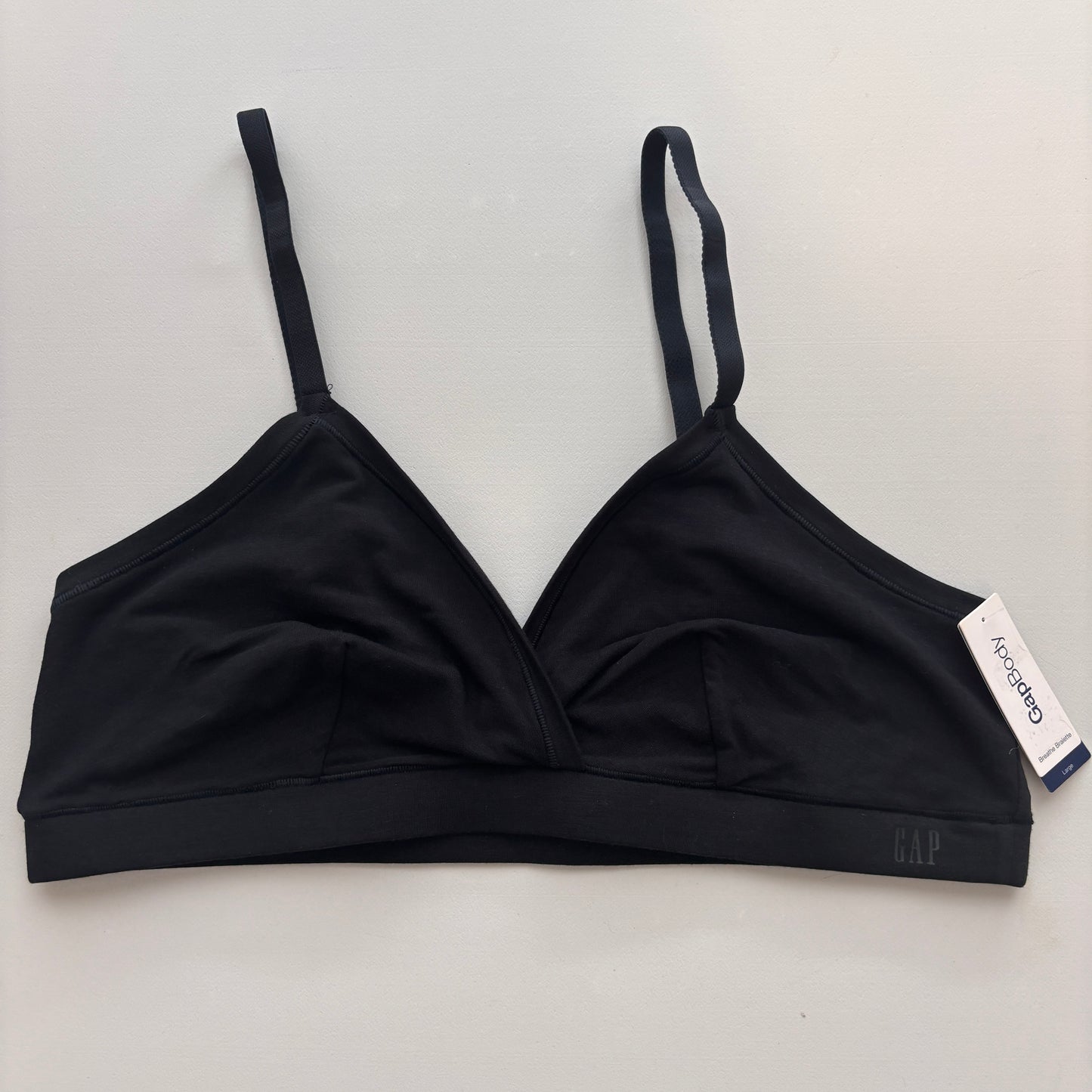 GAP GapBody Women's Black Breathe Full Coverage Bralette / Sports Bra NWT