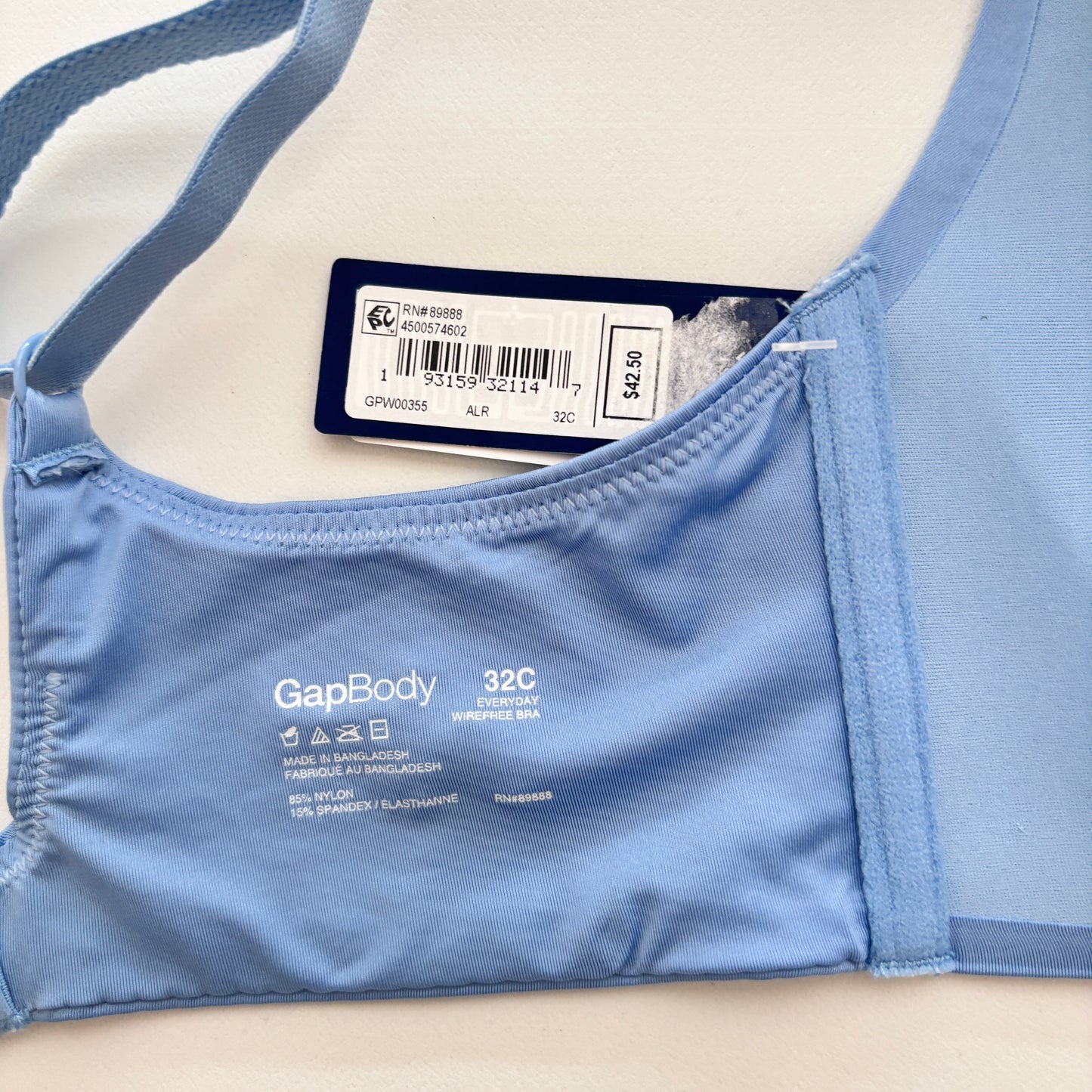GAP GapBody Women's Blue Everyday Essentials Wireless Bra NWT