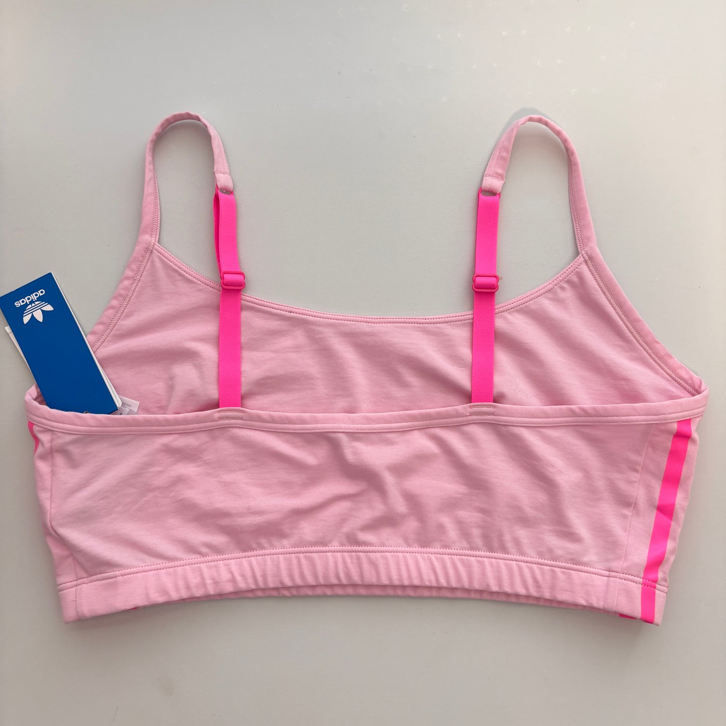 Adidas Women's Pink Comfort Flex Cotton Scoop Bralette NWT