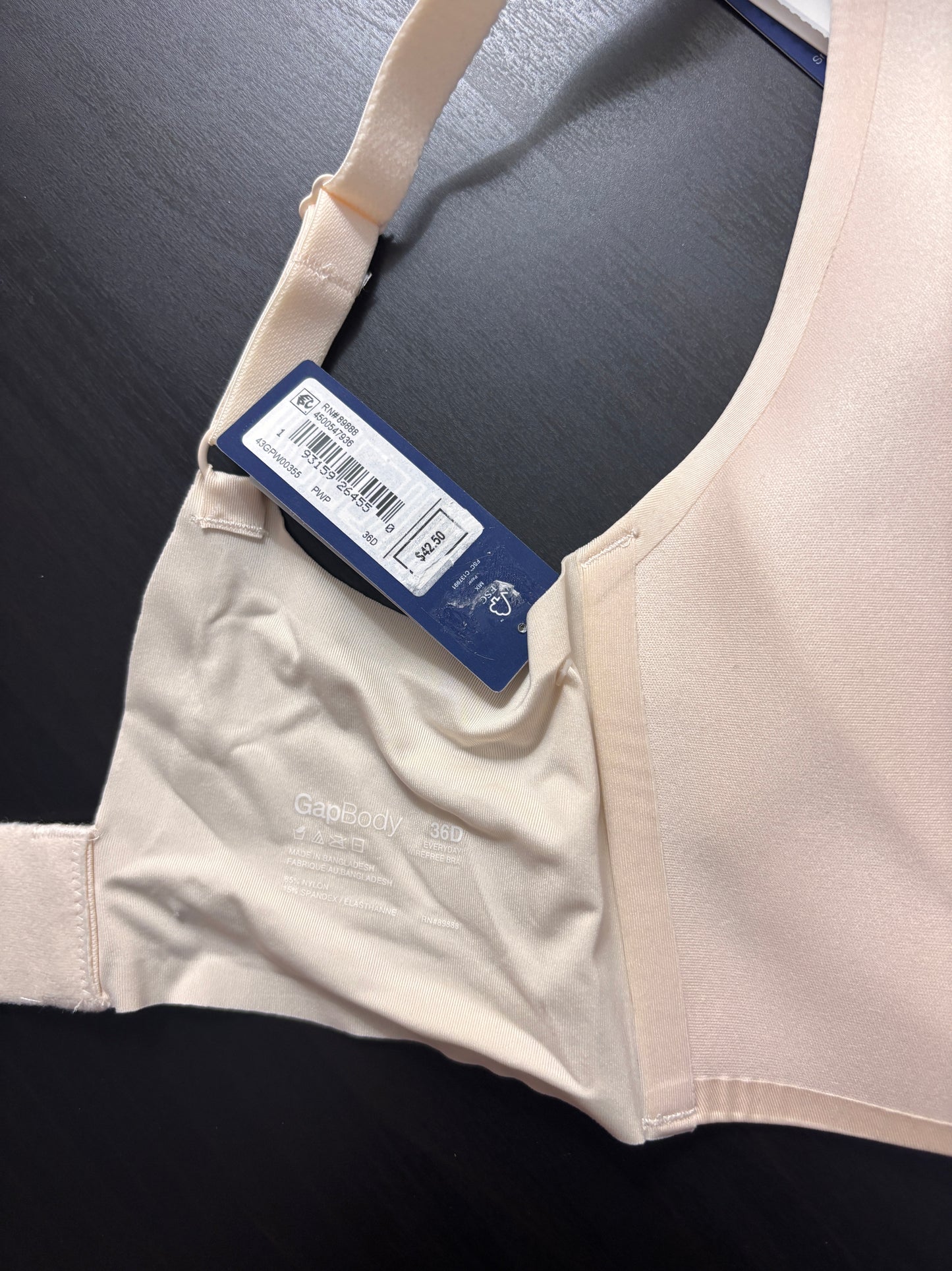 GAP GapBody Women's Nude Pink Everyday Essentials Wireless Bra NWT