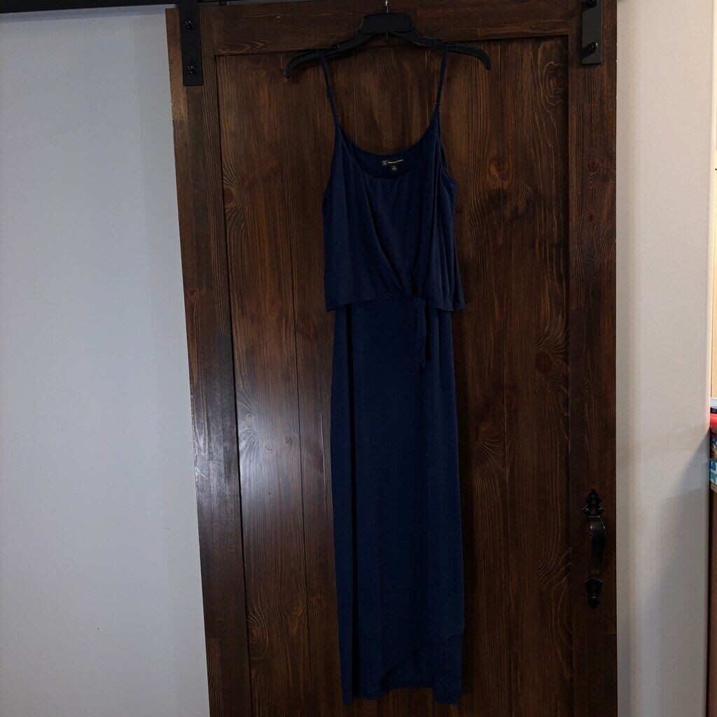 I.N.C. International Concepts Women's Navy Blue Tie-Waist Midi Dress NWT