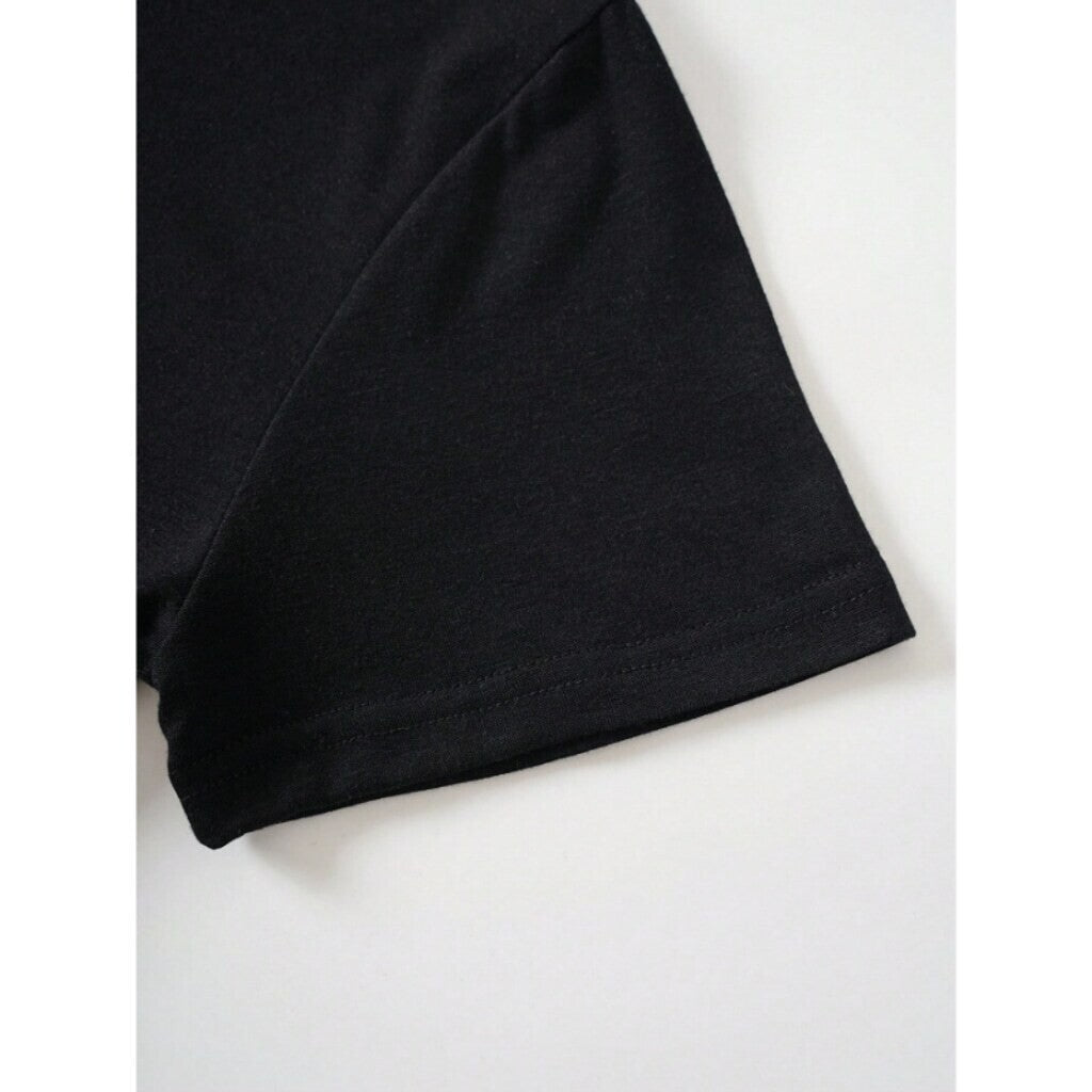 SHEIN Women's Boxy Oversized Black Graphic Tee - Fearless, Loved, Strong NIB