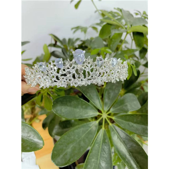 Luxury Rhinestone Silver Crown / Tiara for Bridal, Parties & Festivals NWT