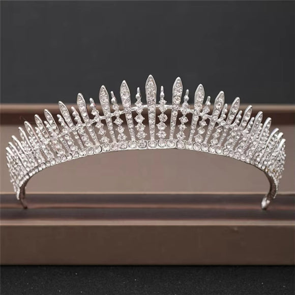 Royal Princess Fringe Tiara / Crown for Wedding, Party or Prom NWT