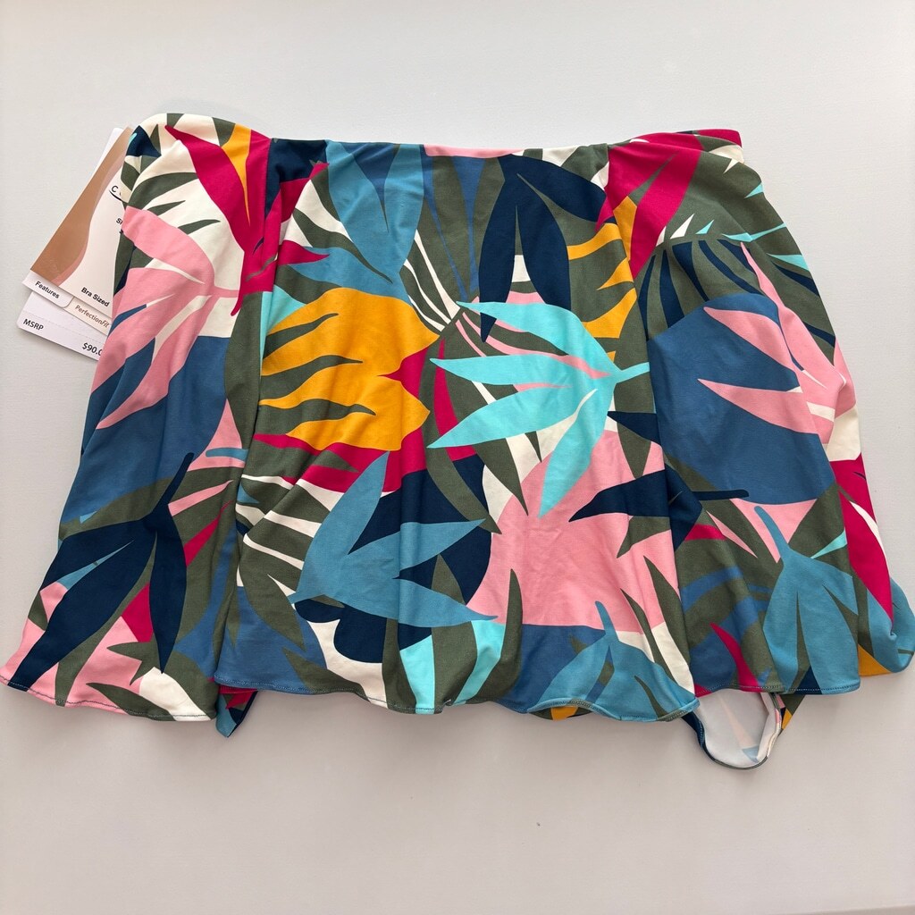 Coco Reef Women's Medium Multicolor Contours Sarong-Skirt Bikini Bottom NWT