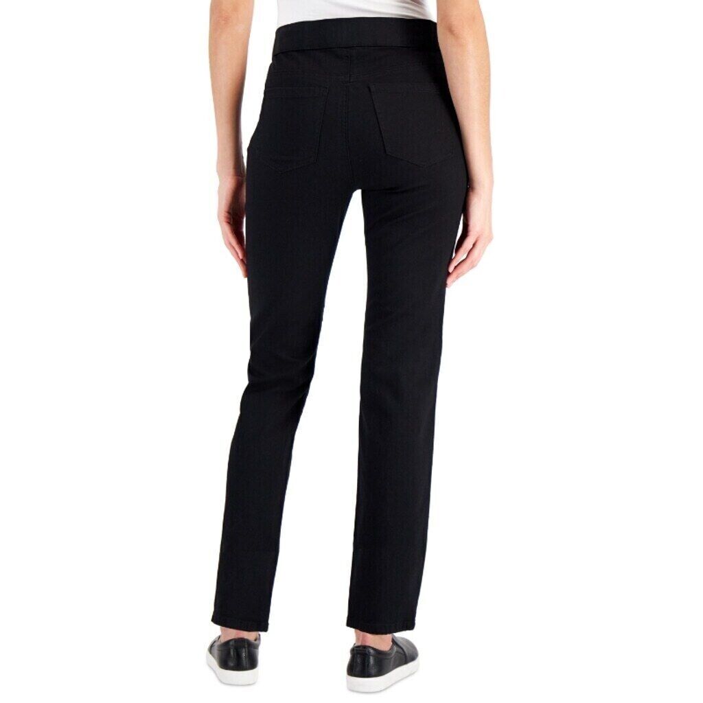 Karen Scott Women's Petite Black Pull-On and Stretchy Pants NWT