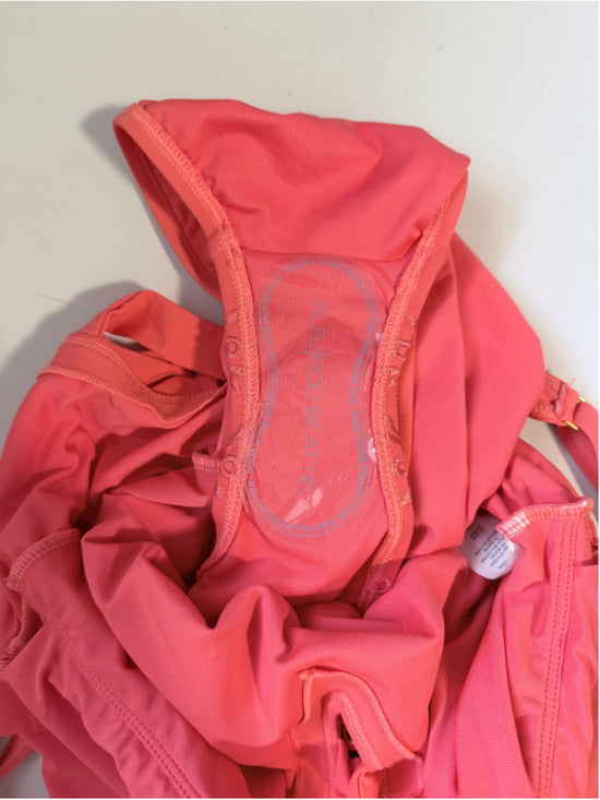 Bleu by Rod Beattie Women's Size 10 Eyelet Coral Orange One-Piece Swimsuit NWT
