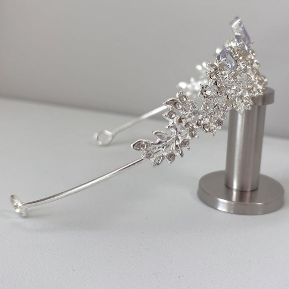 Luxury Rhinestone Silver Crown / Tiara for Bridal, Parties & Festivals NWT