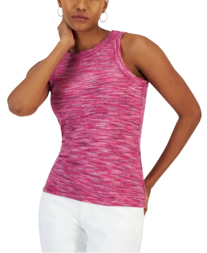 INC International Concepts Extra Large Pink Ribbed Sleeveless Tank Top NWT