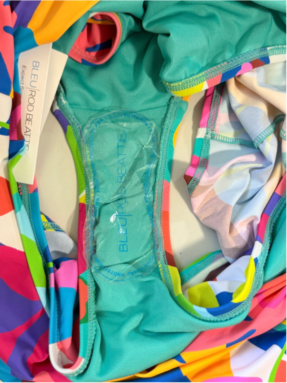 Bleu by Rod Beattie Size 10 Colourful Floral Side-Drape Hipster Swim Skirt NWT