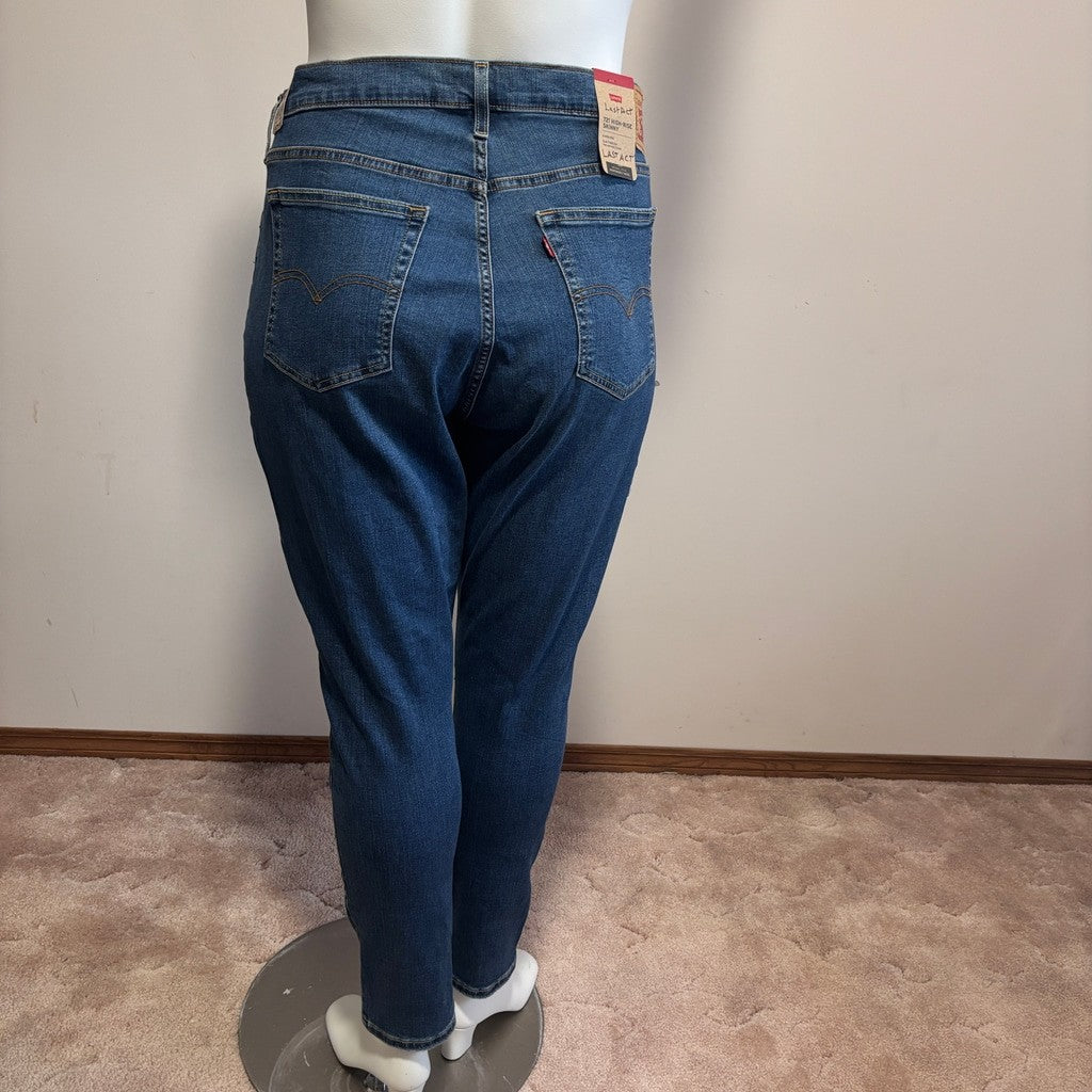 Levi's 721 Plus Size 20W High Rise Skinny Jeans, Medium Wash NWT