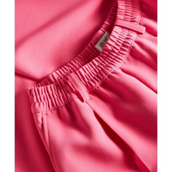 On 34th Plus Size Hot Pink Solid Double Weave Ankle Dress Pants NWT