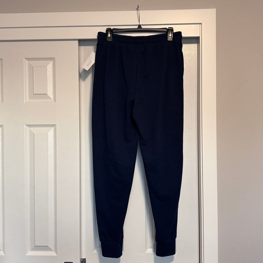 Charter Club Women's Medium Navy Blue French Terry Joggers / Sweatpants NWT